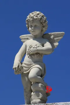marble standing angel figurines