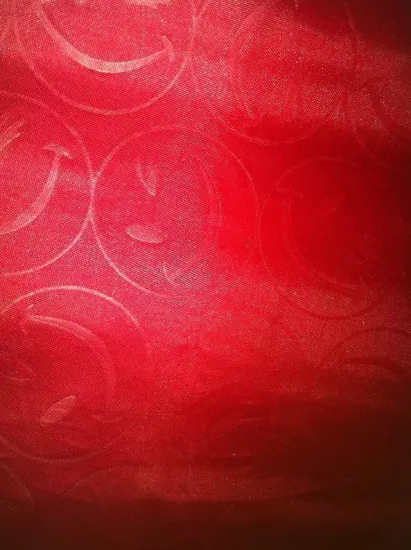 Polyester shape emboss fabric