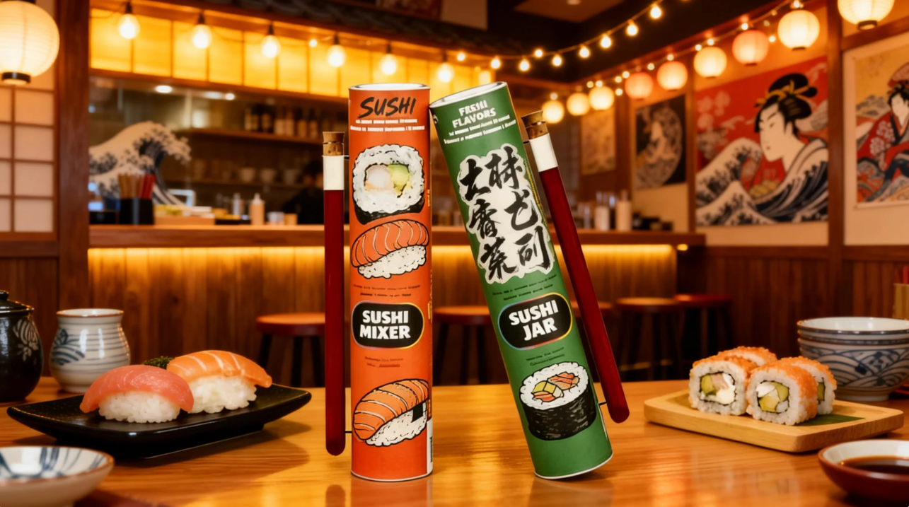 Tiub tolak sushi Sushi push tube