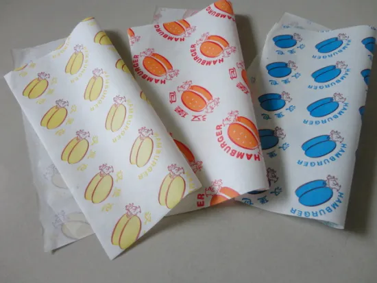 Coated food packaging paper