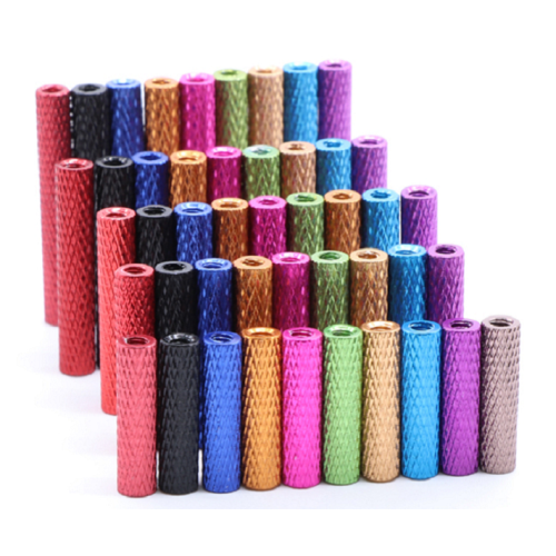 M3X6.3X15mm round aluminum purple step standoff