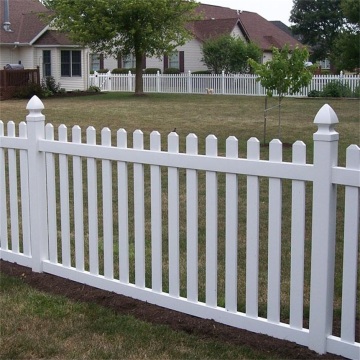 White Color Vinyl Picket Fence PVC 4 Foot