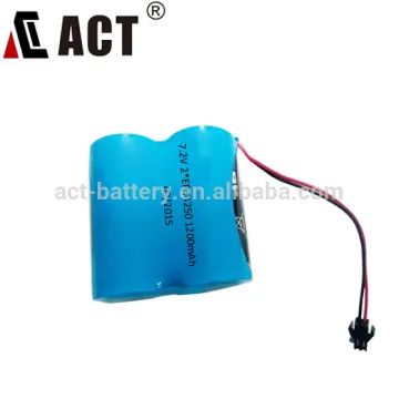 7.2V battery pack 2ER14250 with connector 1200mAh