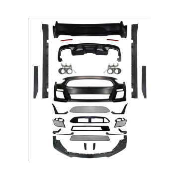 Ford Mustang 2018-2020 Body Kit: GT500 Shelby Style Bumper Grille and Side Skirts
