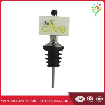 Stainless steel olive oil pourer