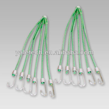 elastic bungee cord with 6 hooks from china manufacturer