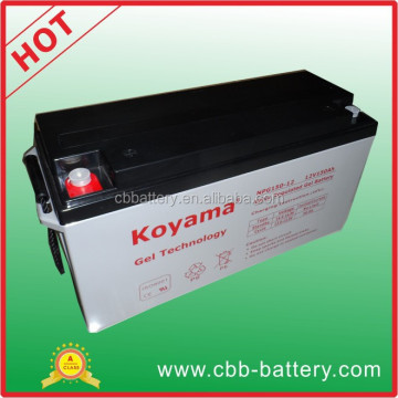 Top Quality 12V 150Ah Rechargeable GEL Storage Battery
