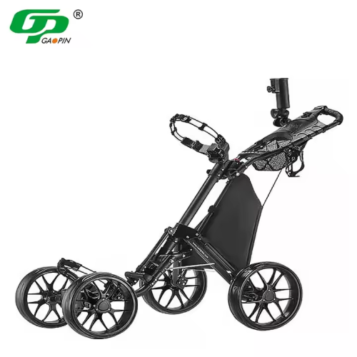 Affordable Foldable Golf Push Trolley 4 Wheels