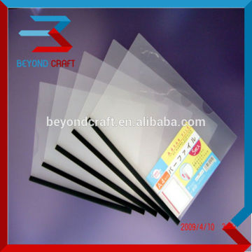 A4 pp report cover folders with slide bar carrying file custom printing