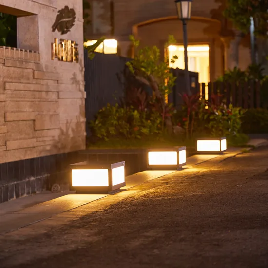 Outdoor Waterproof Solar LED Security Pillar Lights for Factory Direct Sale