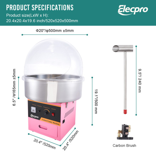 cotton candy machine on wheels Cotton Candy Machine For Commercial Use Manufactory