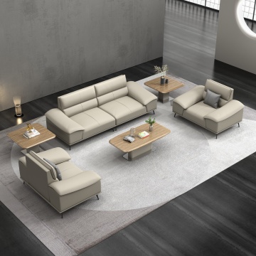 Produsen foshan sofa kantor kulit pu modern modern