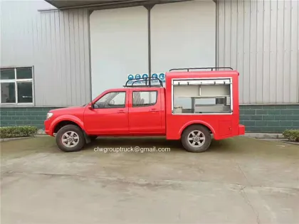 Dongfeng double cab pickup food cart