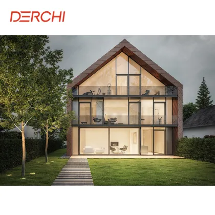 DERCHI NFRC USA Case Soundproof Double & Triple Glazed Floor to Ceiling Windows