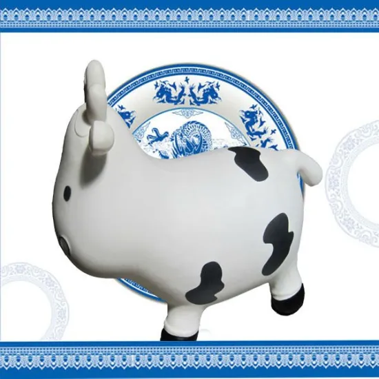 cow style inflatable hopper
