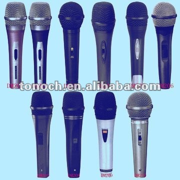 professional quality plastic dynamic wired microphone