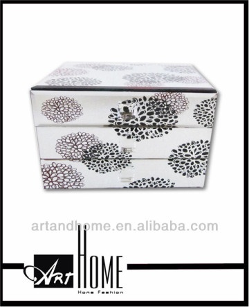 mirror glass jewelry box,clear glass jewelry box 1223-003