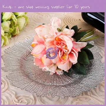 Bulk Wholesale Disposable Acrylic Dinner Charger Plates Decoration For Weddings And Engagement DecorationTable Settings