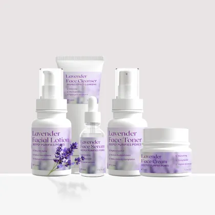 Best Moisturizing Facial Products for Sensitive Skin: Snail, Papaya, Lavender Acne Treatment Skin Care Set
