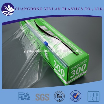 free sample PVC plastic food wrap film slide cutter