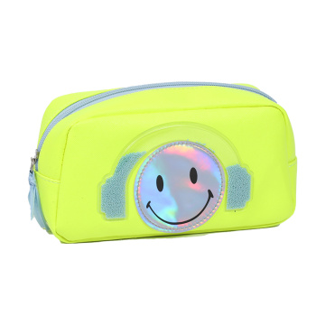 fluorescent ballpoint pen bag cartoon pattern children's pencil case