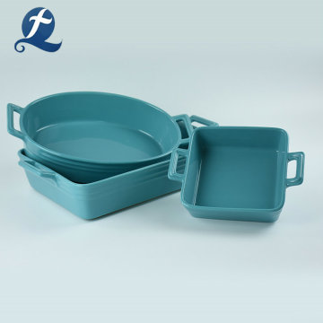 Dinkware Bakeware Ceramic Baking Set with Handles