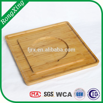 Bamboo tray with engraved