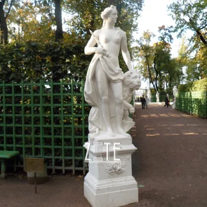 Factory Supply western marble lady statue