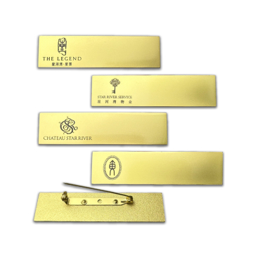 Engraved Logo Metal Work Name Badge