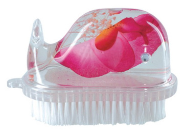 Fancy Acrylic Cleaning Brush in Lovely Whale Shape