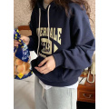 Casual Letter Hooded Pullover Sweatshirt