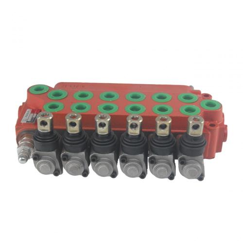 Directional Control Valves 6 lever Spring returning hydraulic monoblock direction valve Supplier