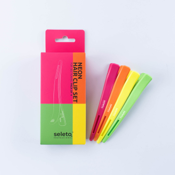 Colorful Hair Styling Clips for Women - Salon Barber Sectioning Alligator Clips with Wide Teeth