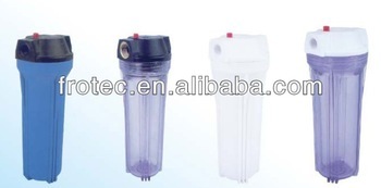 10" slim blue plastic filter housing