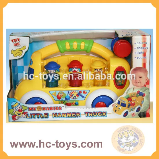 Baby Hammer Truck, Baby Toys, Preschool Toy, Musical Truck, Educational Toys