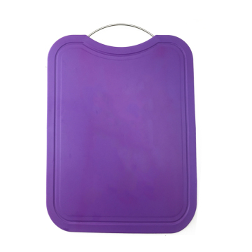 plastic cutting board with Thin metal handle