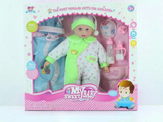 16" FIGURES WITH BOTTLE + CLOTHES