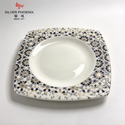 Sleek Textured Bone China Cafe Tableware