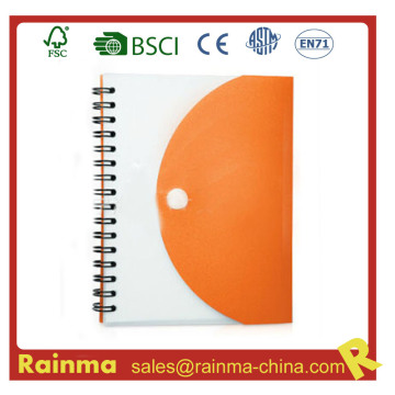 PVC Cover Paper Notebook for Promotional Gift