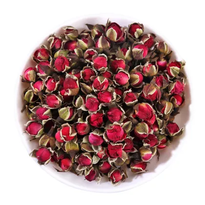 High Quality Natural Whitening Tea: Dried Phnom Penh Rose Buds Flower Tea with Gold Edge Rose
