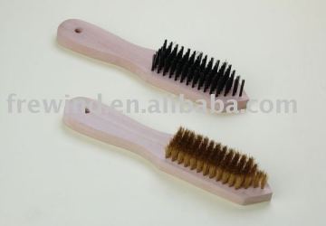 wooden handle brush