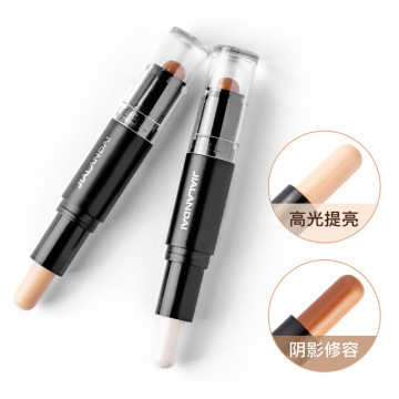 Triple-Action Double-Headed Concealer Stick for 3D Face Volume, Brightening & Vitiligo Coverage