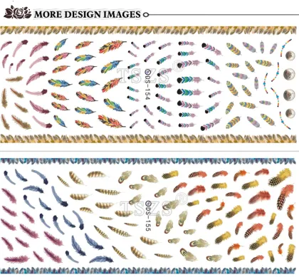 Nail Art Designs Fashion Color Nail Art Water Decals Stickers