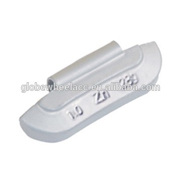 Zinc clip-on wheel weights for alloy rims, zn wheel weight, clip on weights 5g,10g,25g,30g,50g 60g