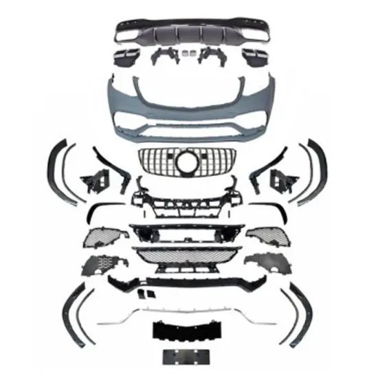 GLS63 Style Auto Body Kit Full Set for BENZ GLS AMG Line 2016-2019