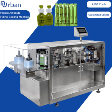 Full Automatic Plastic Ampoule Liquid Filling and Sealing Machine with Small Dosing Filing Nozzles