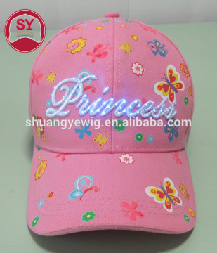fashion custom LED baseball cap with led