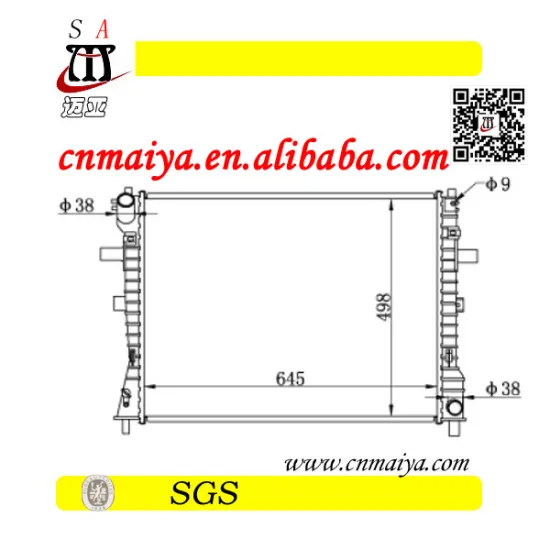 auto radiator fit for Crown Victoria 4.6LV8 for OEM:3W12-8005-AH, DPI:2610