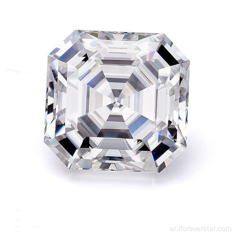 رائع اللون 6 ملم Asscher Cut Moissanite فضفاضة