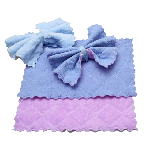 Coral Fleece Microfiber Kitchen Cleaning Towel Pad